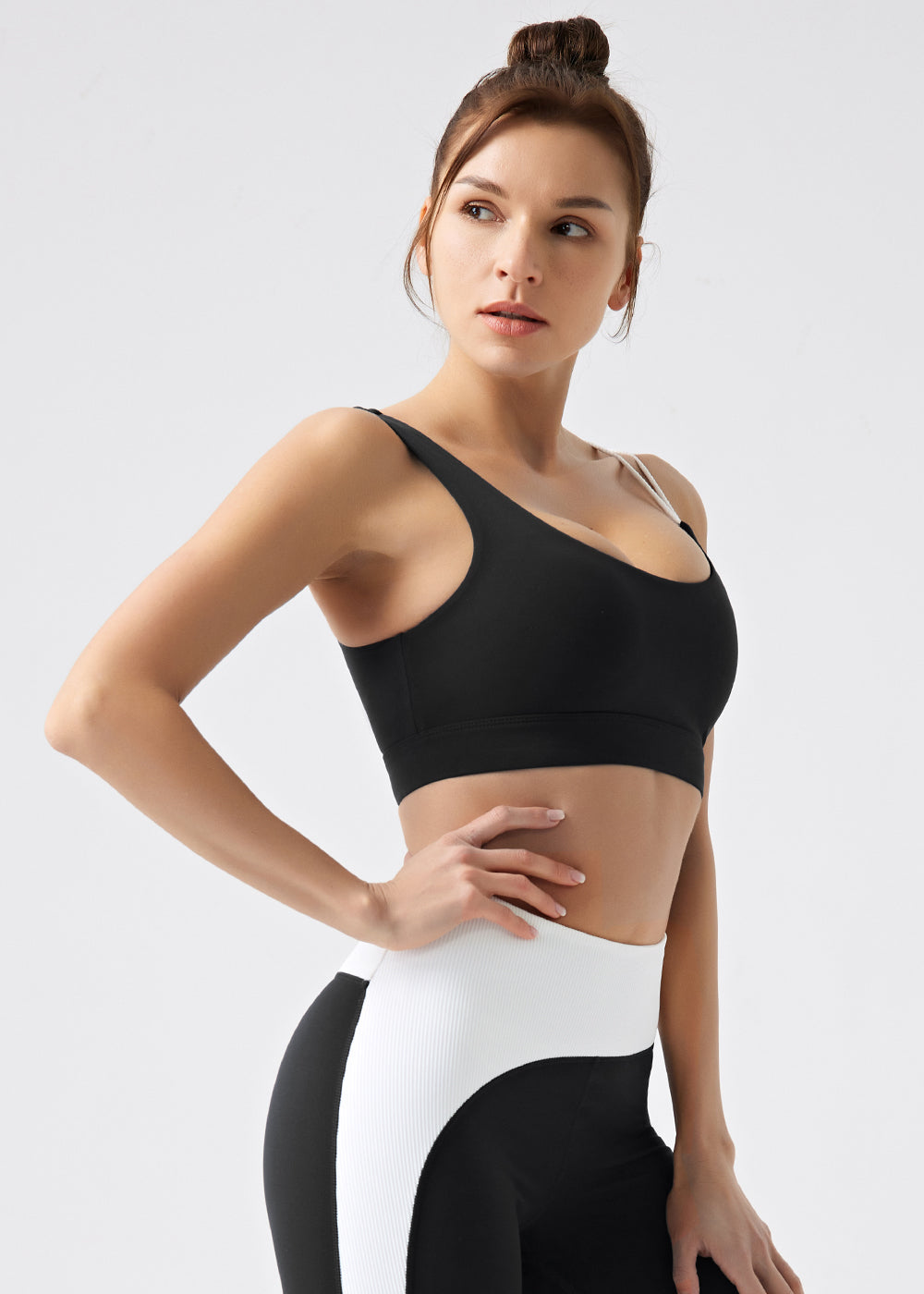 Chic One Shoulder Sports Bra