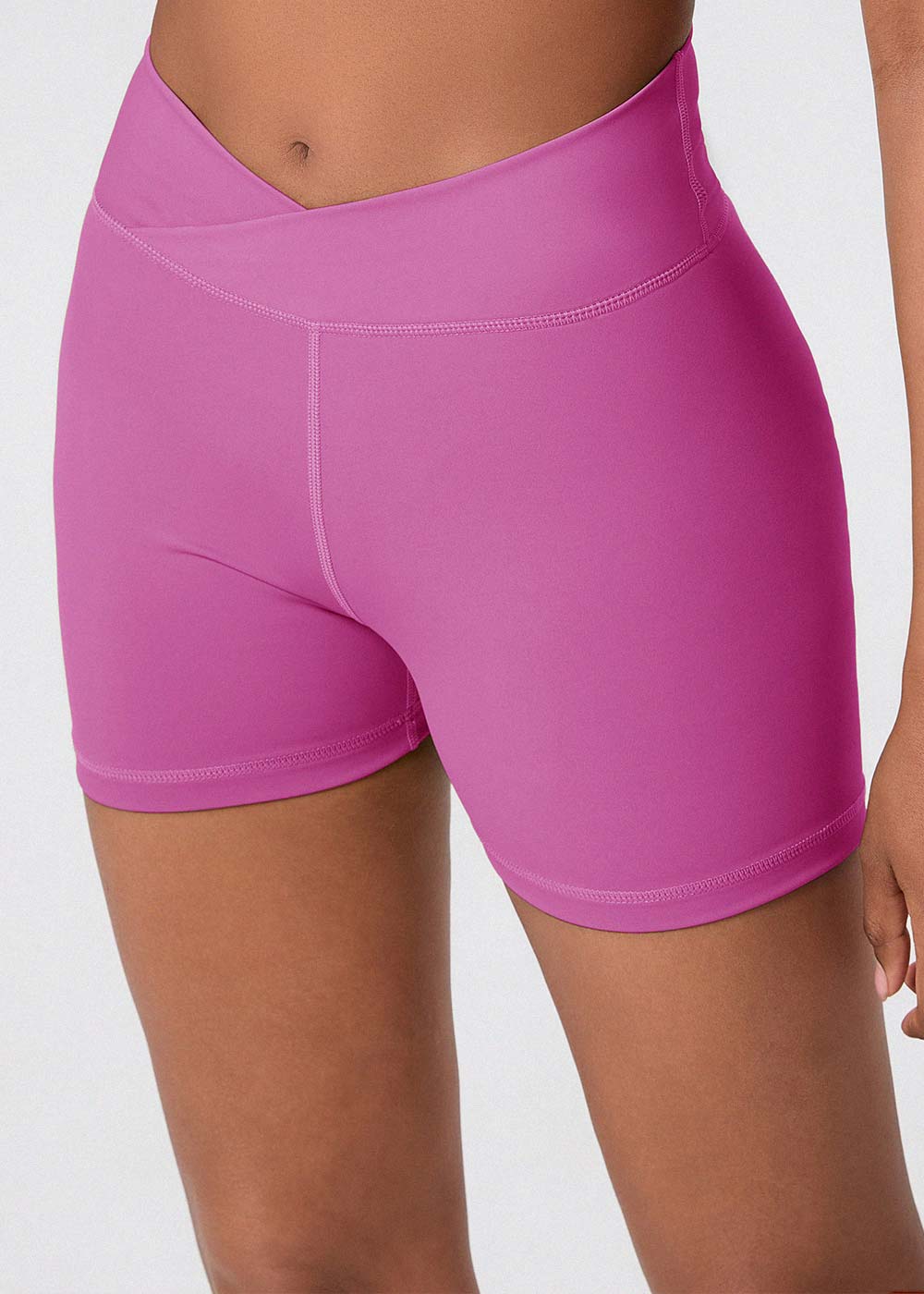 Cross V Waist Peach Butt Workout Shorts