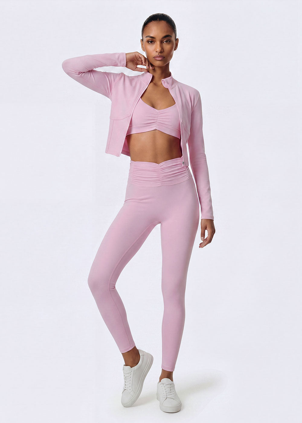 Ruched High Waist Tight Yoga Leggings