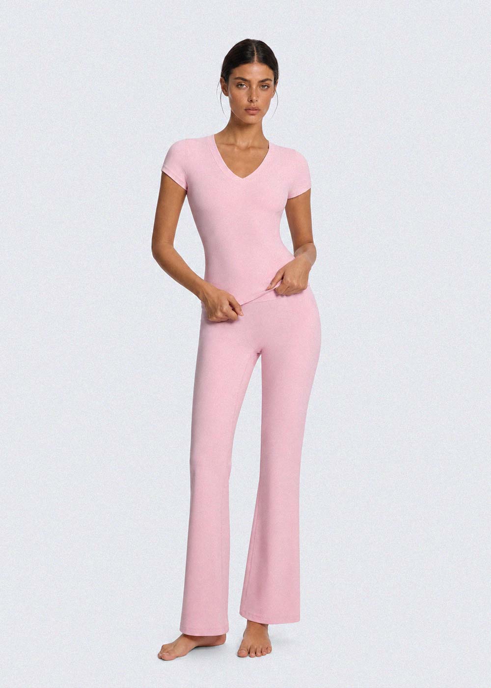 High-waisted Straight Leg Yoga Pants