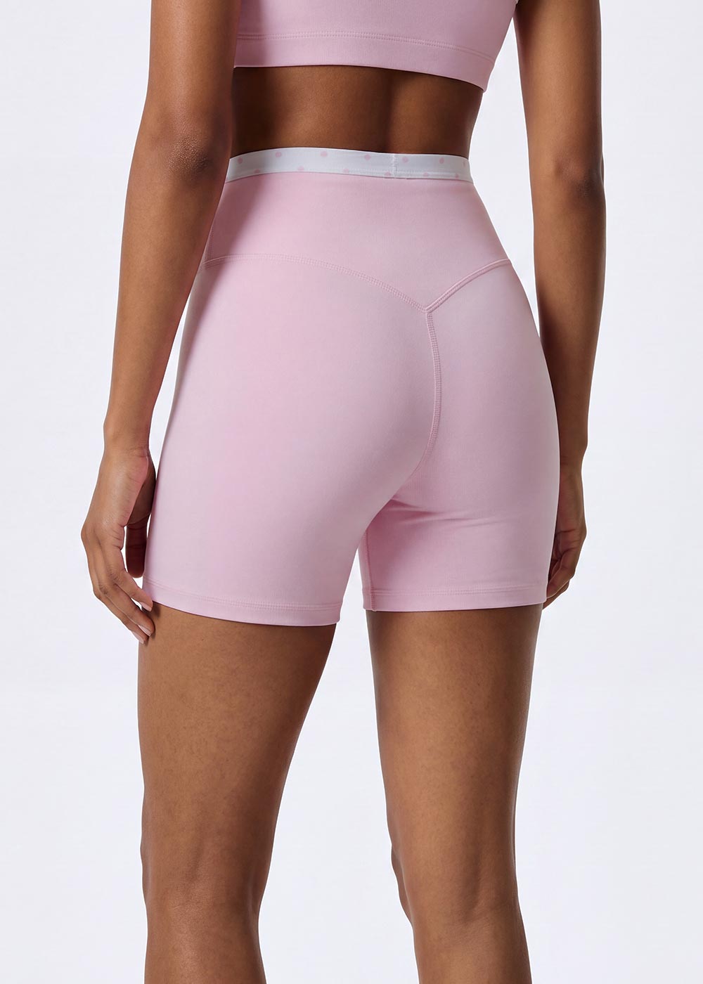 Compression Print Sports Shorts for Women