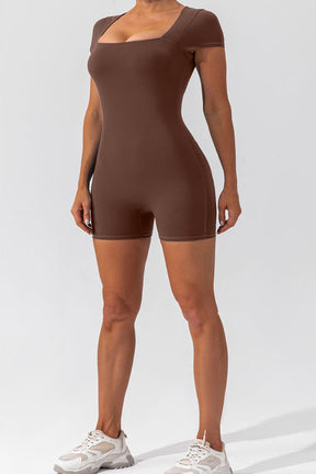 Ultra-soft Basic Short Sleeve Jumpsuit