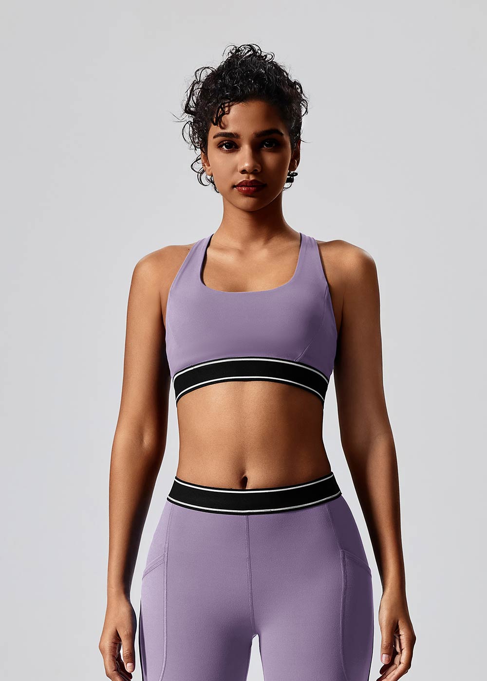 Contrast Color Sports Yoga Bra