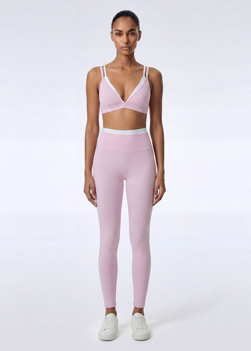 Contrast Print Athletic Slim Fit Yoga Leggings