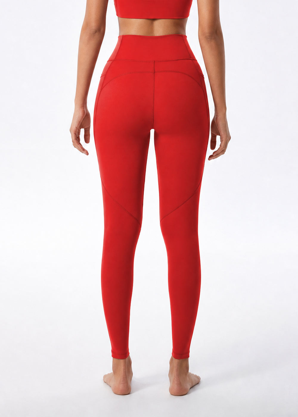 Curved Seam Hip Lift Cloud Soft High Waist Pocket Leggings