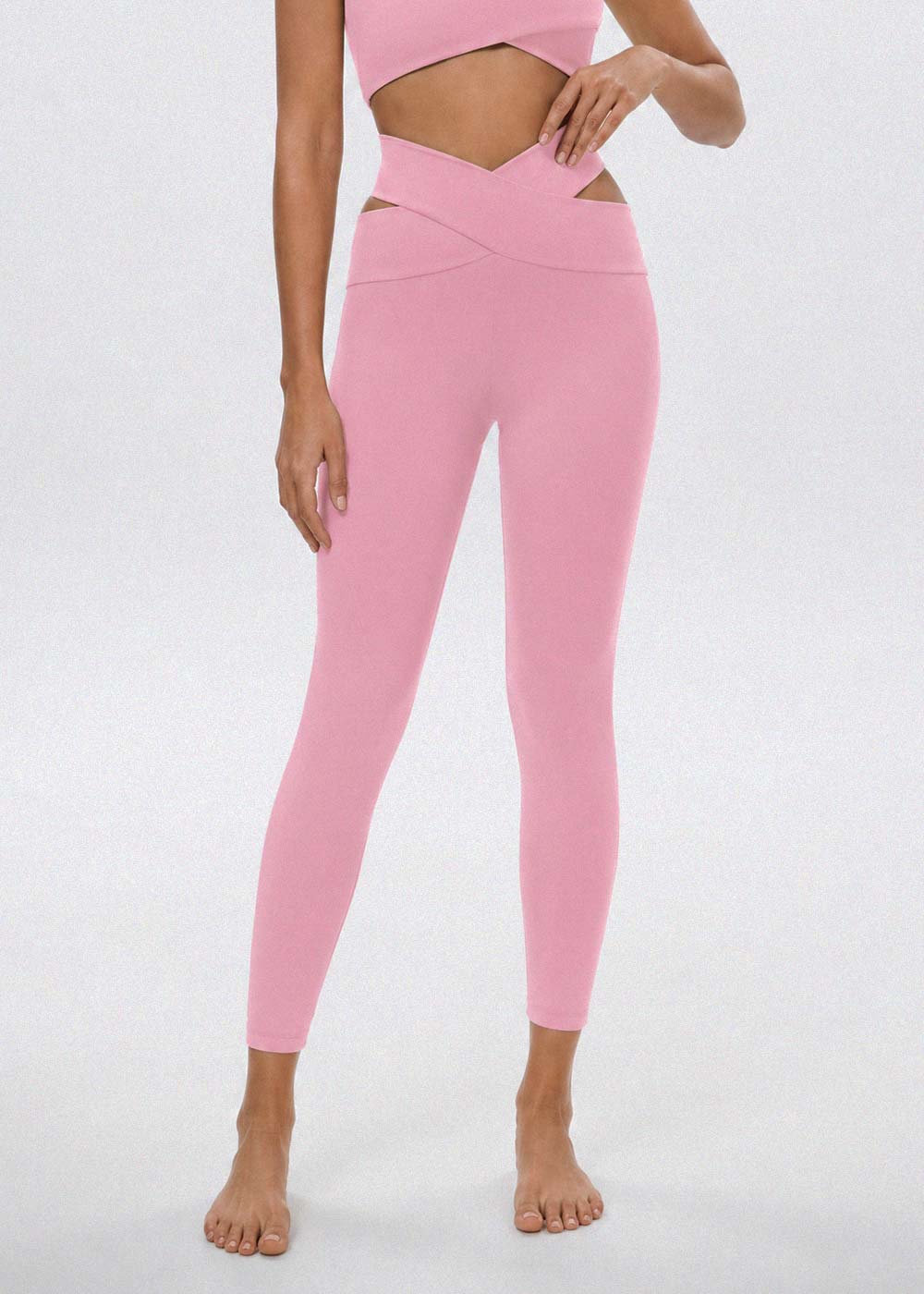 Crisscross Waist Workout Leggings
