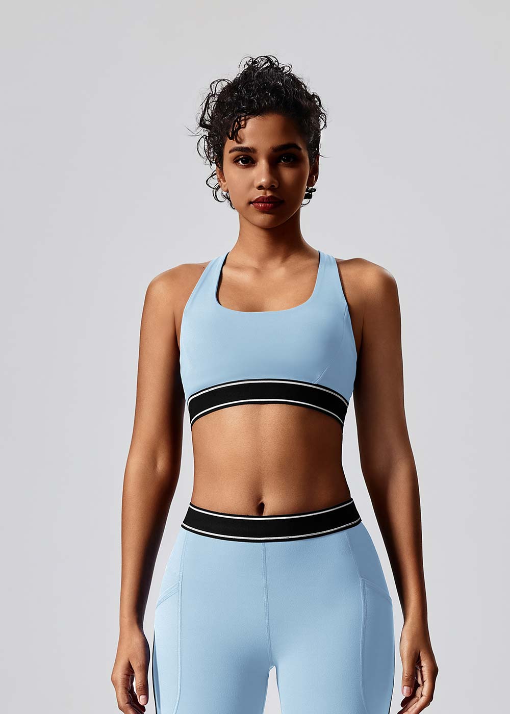 Contrast Color Sports Yoga Bra