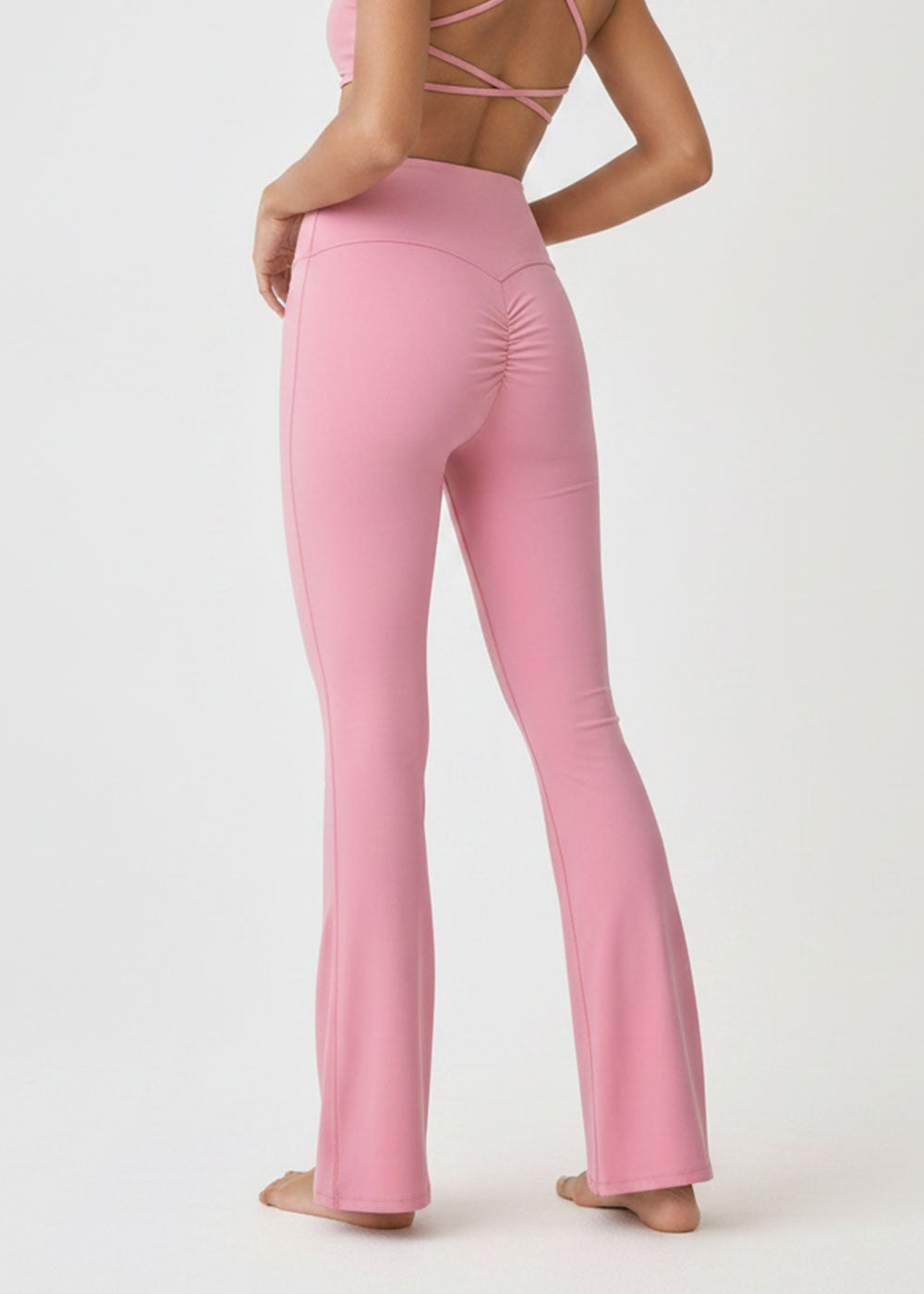 Ruched Scrunch Butt Flare Yoga Pants