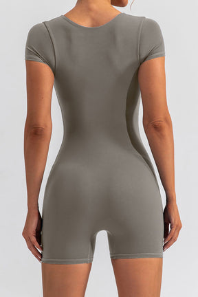 Ultra-soft Basic Short Sleeve Jumpsuit