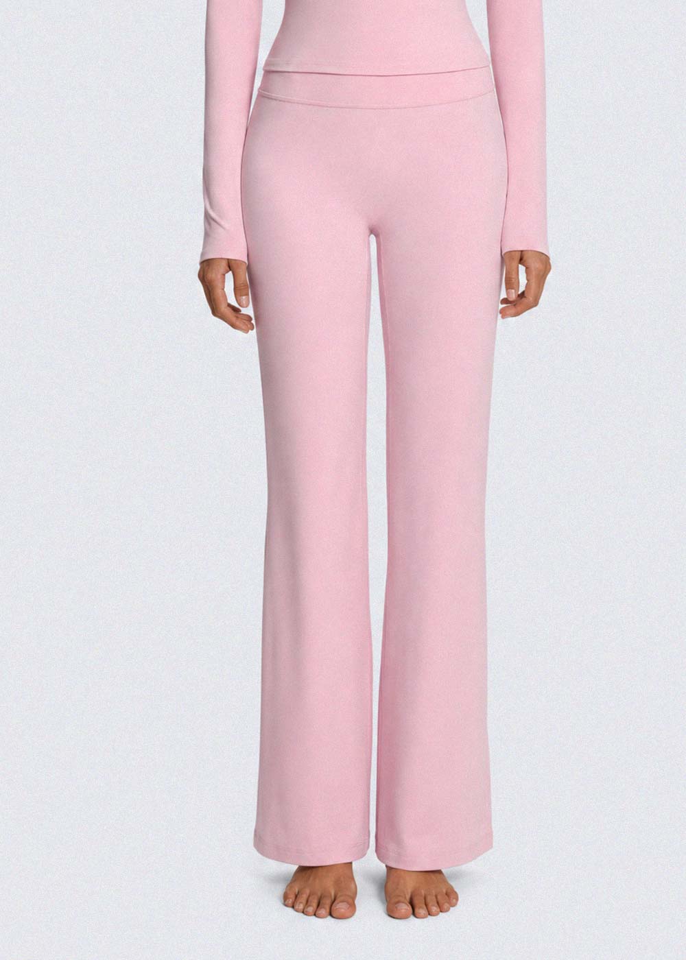 High-waisted Straight Leg Yoga Pants