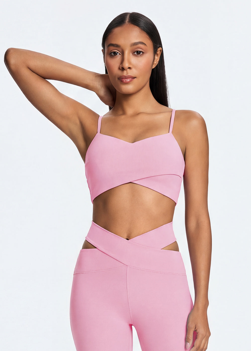 Spaghetti Strap Sports Bra - front