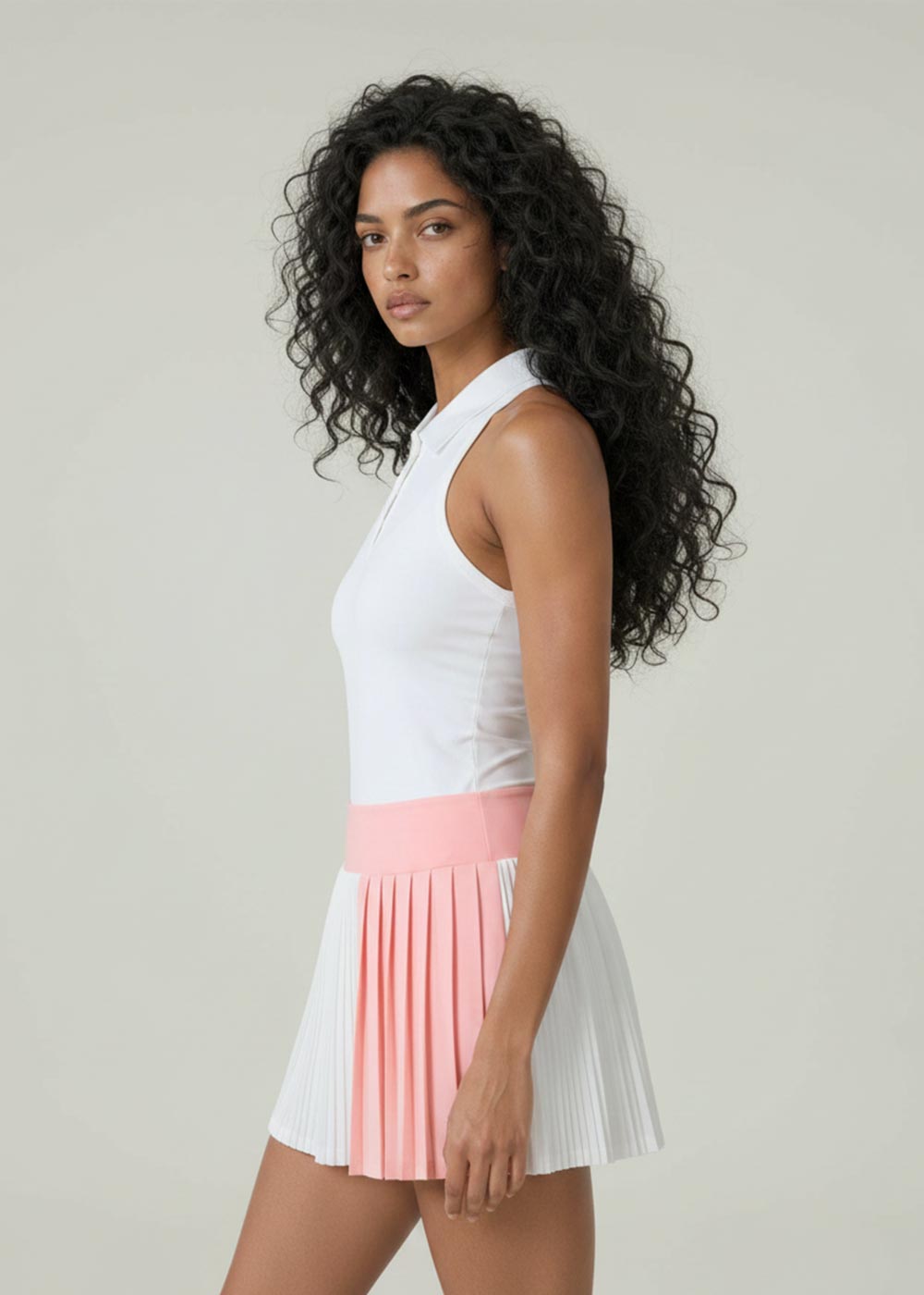 Women's Sleeveless Polo Tennis Top