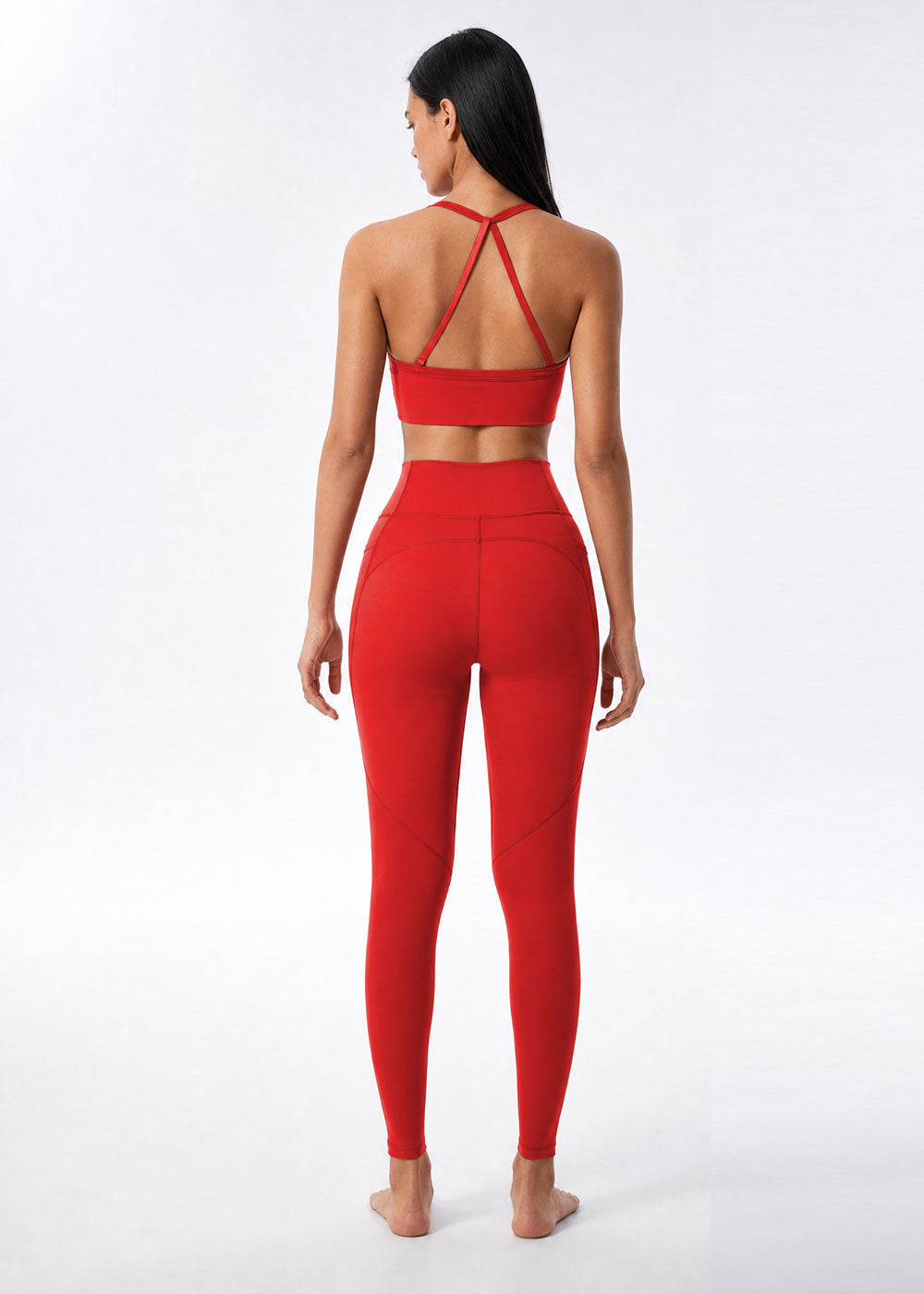 Y-Back Workout Crop Cami Sports Bra