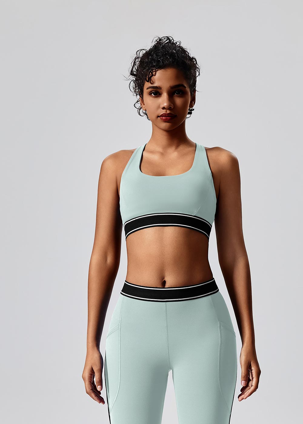 Contrast Color Sports Yoga Bra