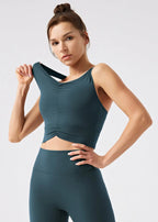 Ruched Sports Tank Top