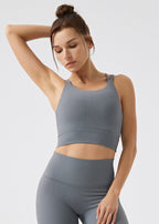 Recycled Ribbed Sports Bra