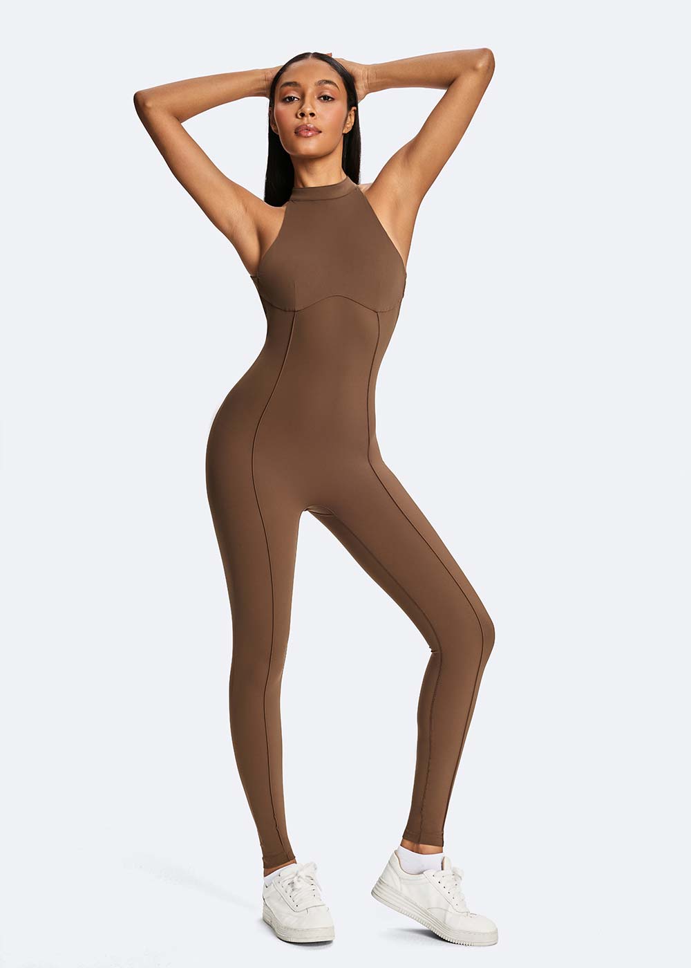 Halter Neck Open-Back Jumpsuit