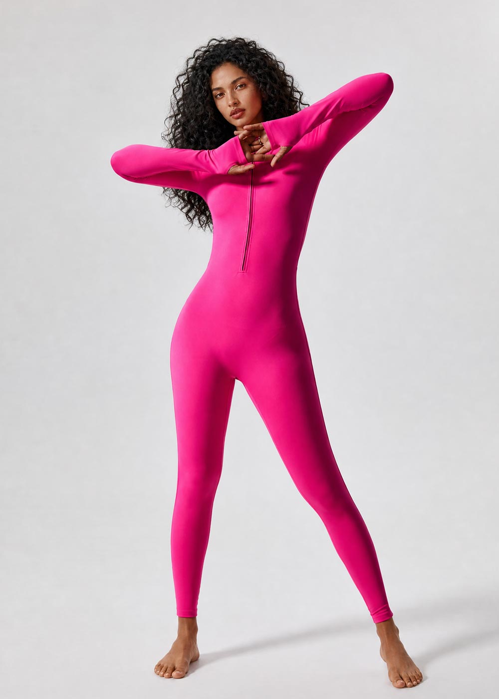 High Neck Full-Body Yoga Jumpsuit