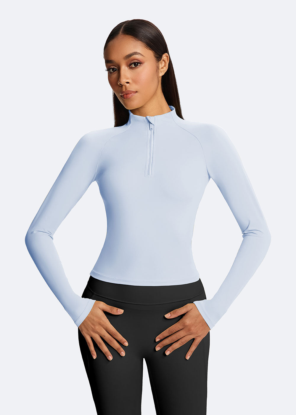 Quarter-Zip Slim-Fit Training Top