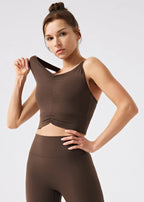 Ruched Sports Tank Top