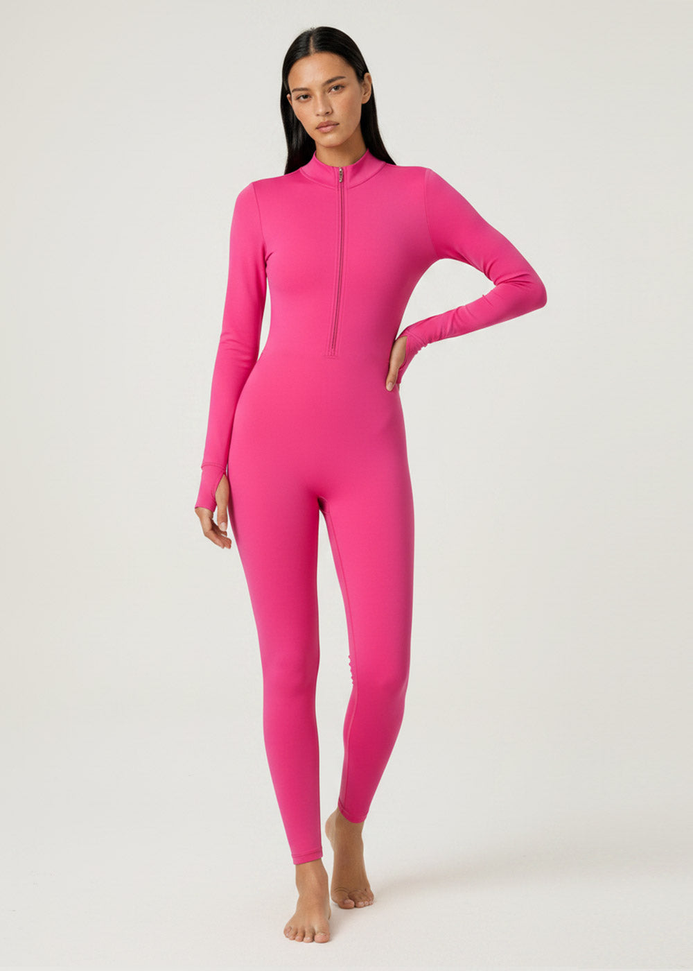 High Neck Full-Body Yoga Jumpsuit