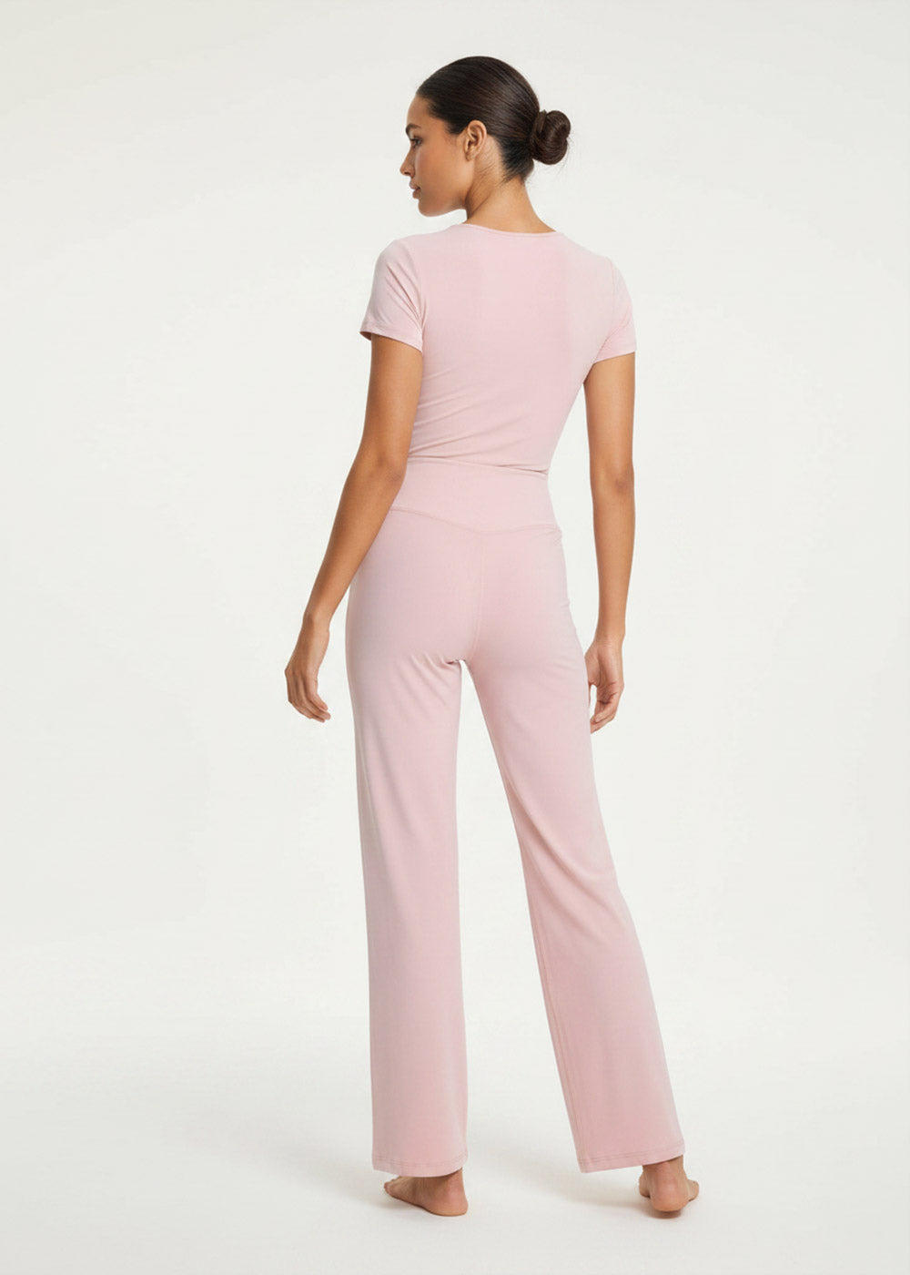 Women Buttery Soft V-Neck Fitted Shirt