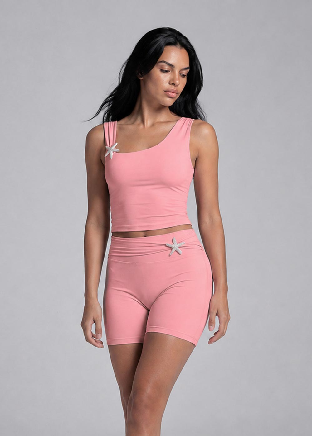 Asymmetric Ruched Single Shoulder Top