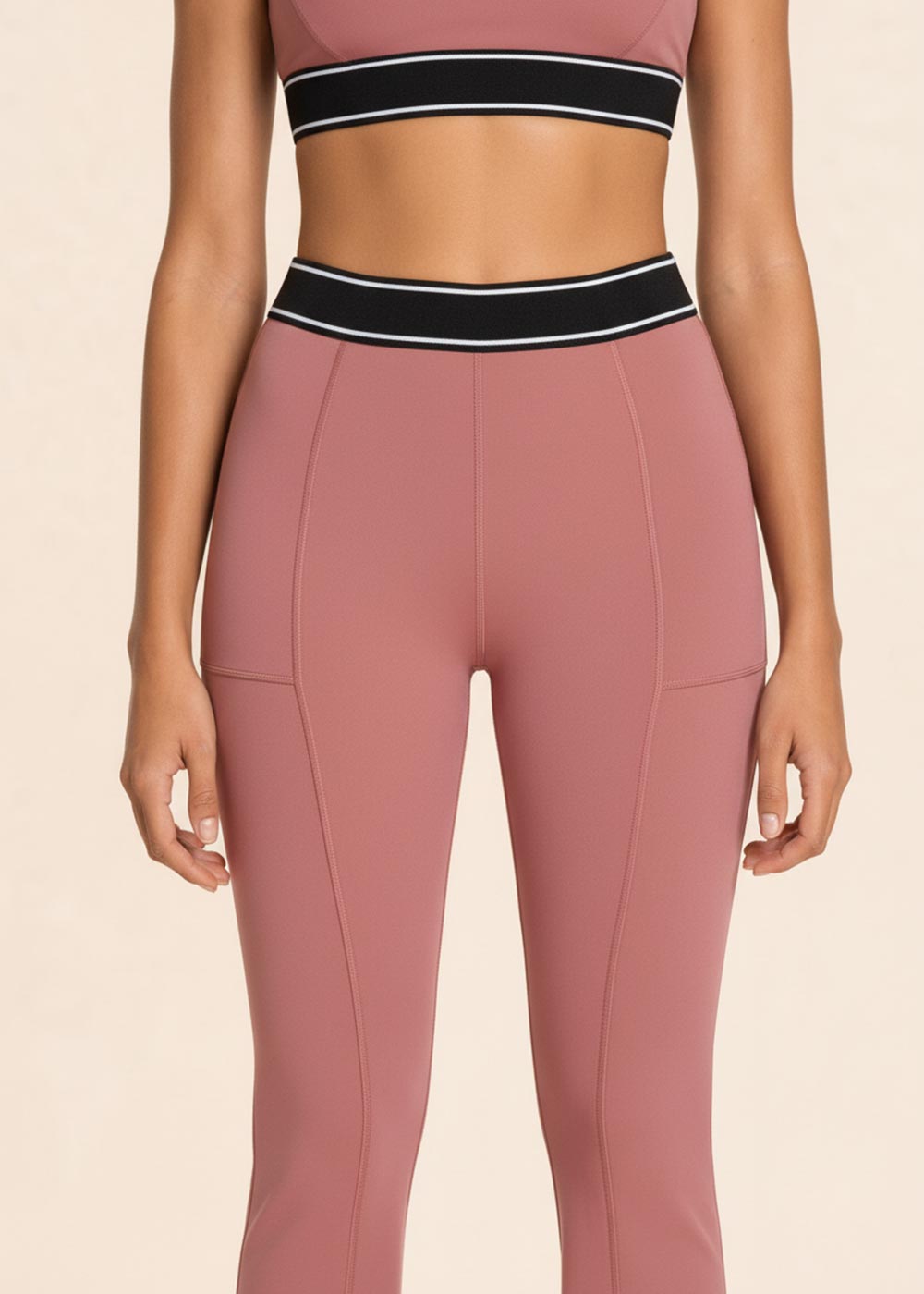 Pocket Flare Leggings with Butt-Lifting