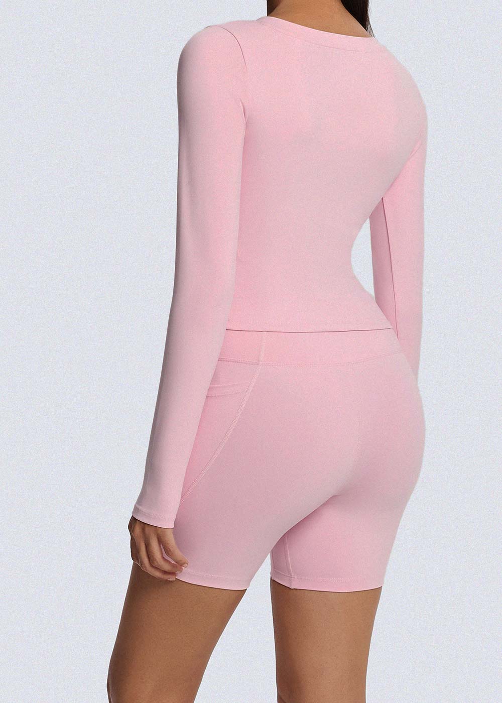 Minimalist Slim-Fit Athletic Long Sleeve Top