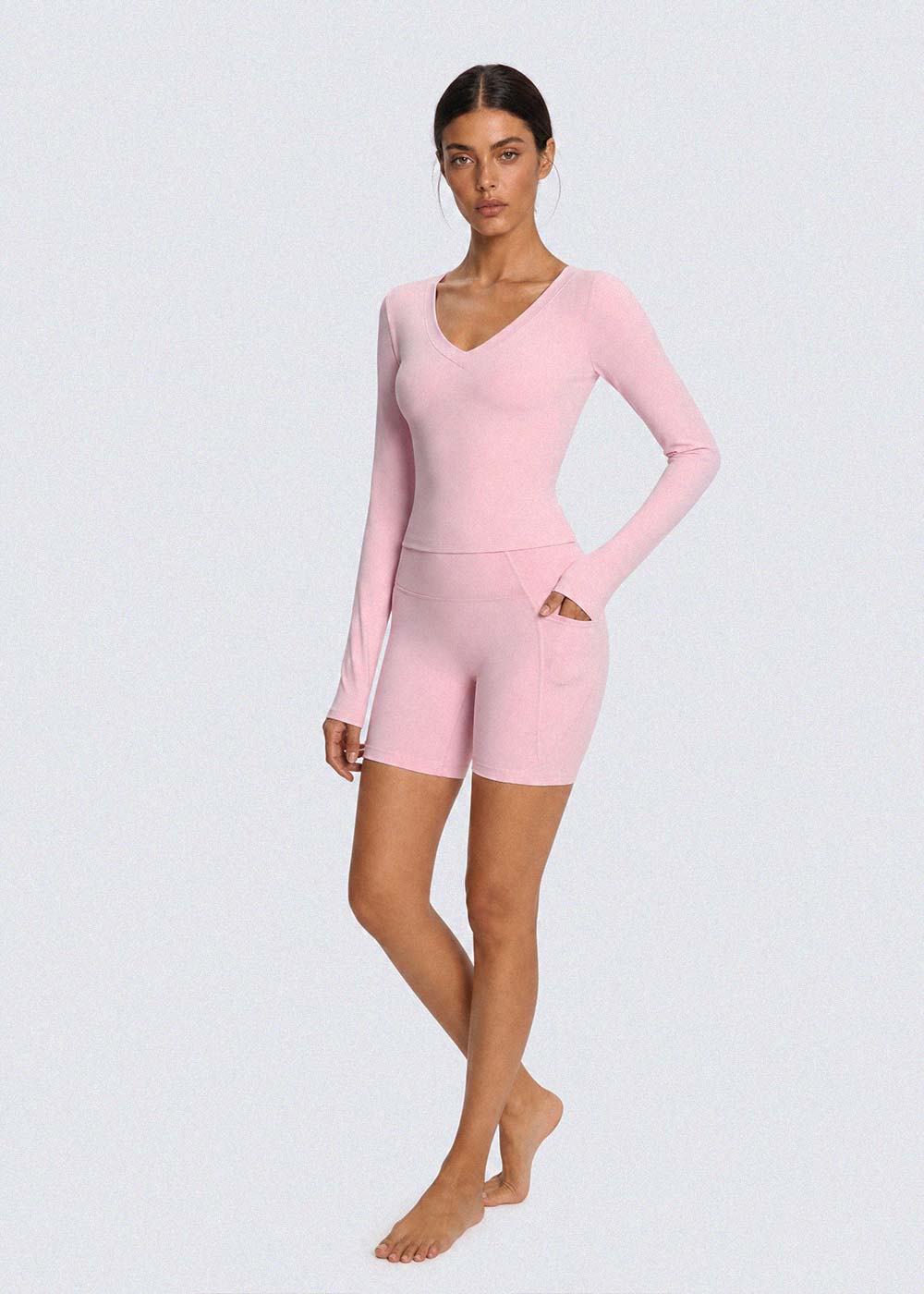 Minimalist Slim-Fit Athletic Long Sleeve Top