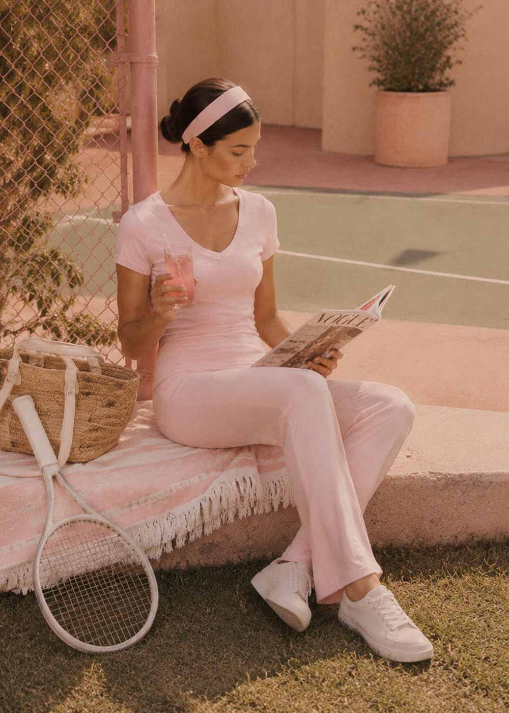 Women Buttery Soft V-Neck Fitted Shirt
