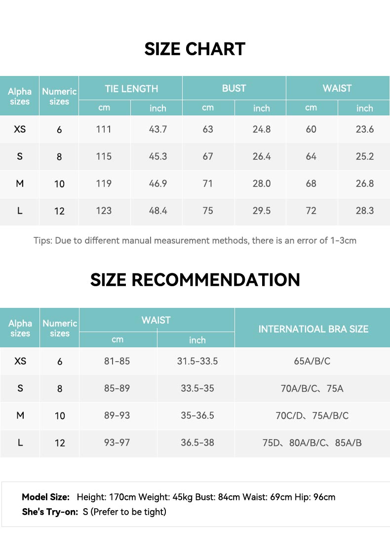Halter Cross Wrap Sports Bra Size Chart