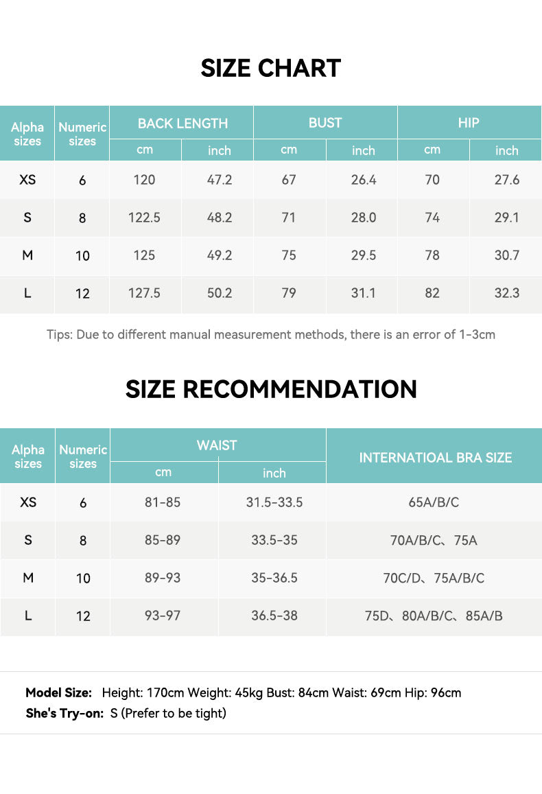V-Neck Sleeveless Yoga Jumpsuit Size Chart