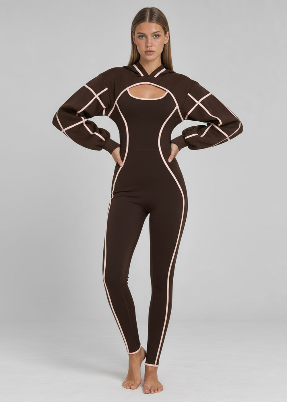 Women's Cropped Hooded Yoga Shrug