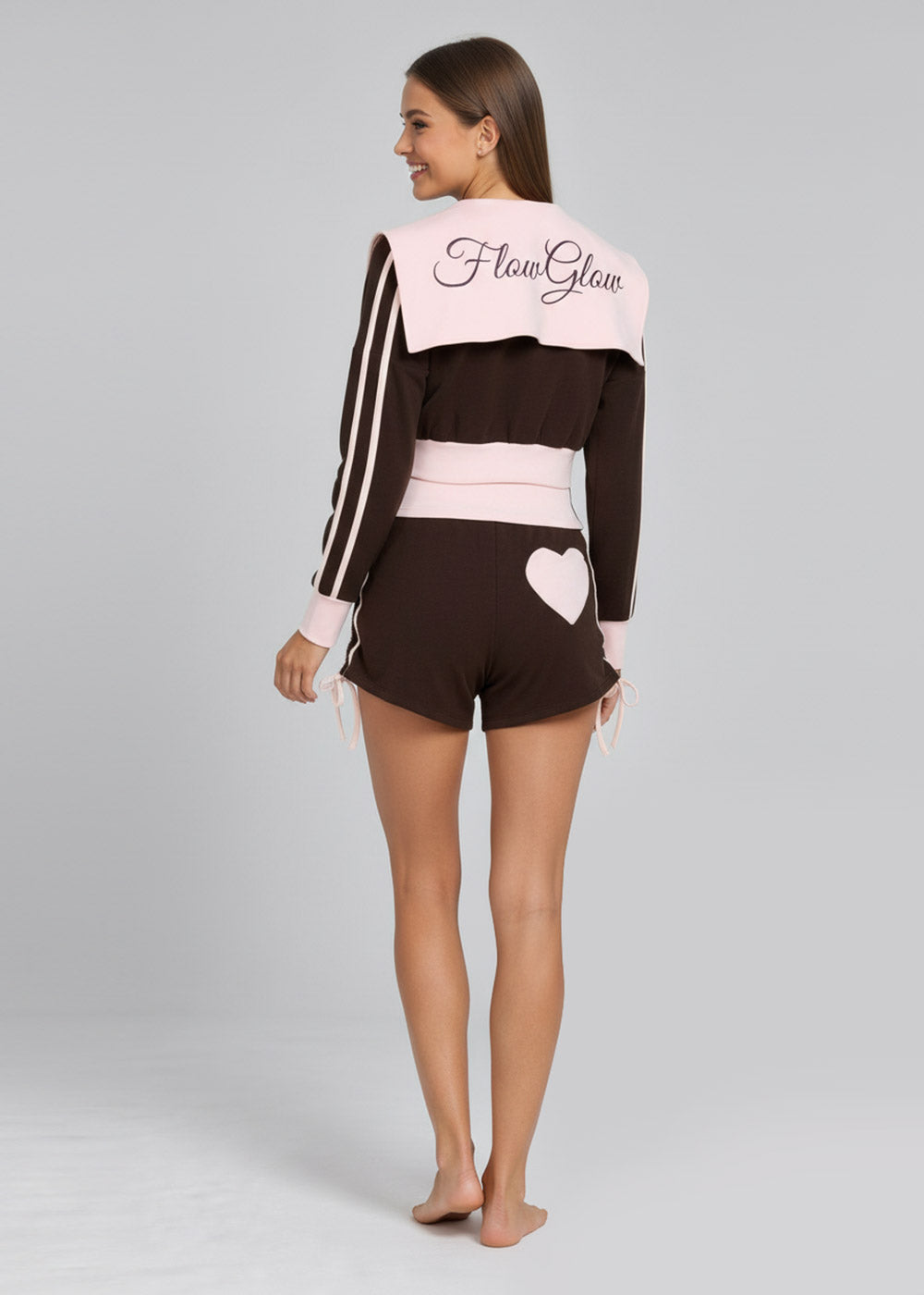 Women's Cotton Modal Lounge Shorts with Heart