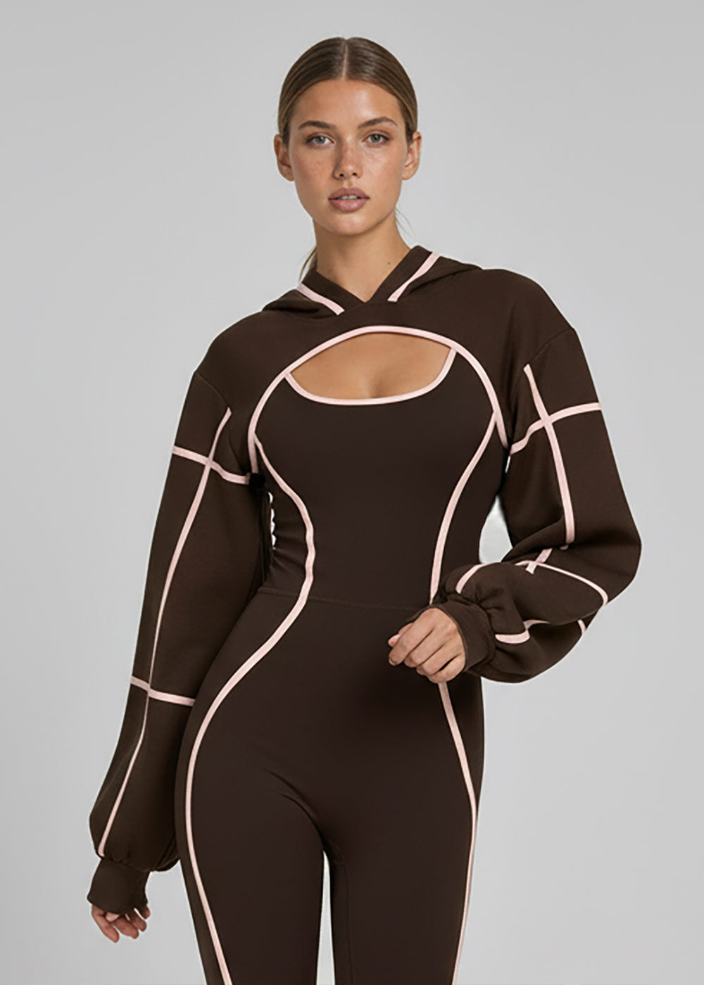 Women's Cropped Hooded Yoga Shrug