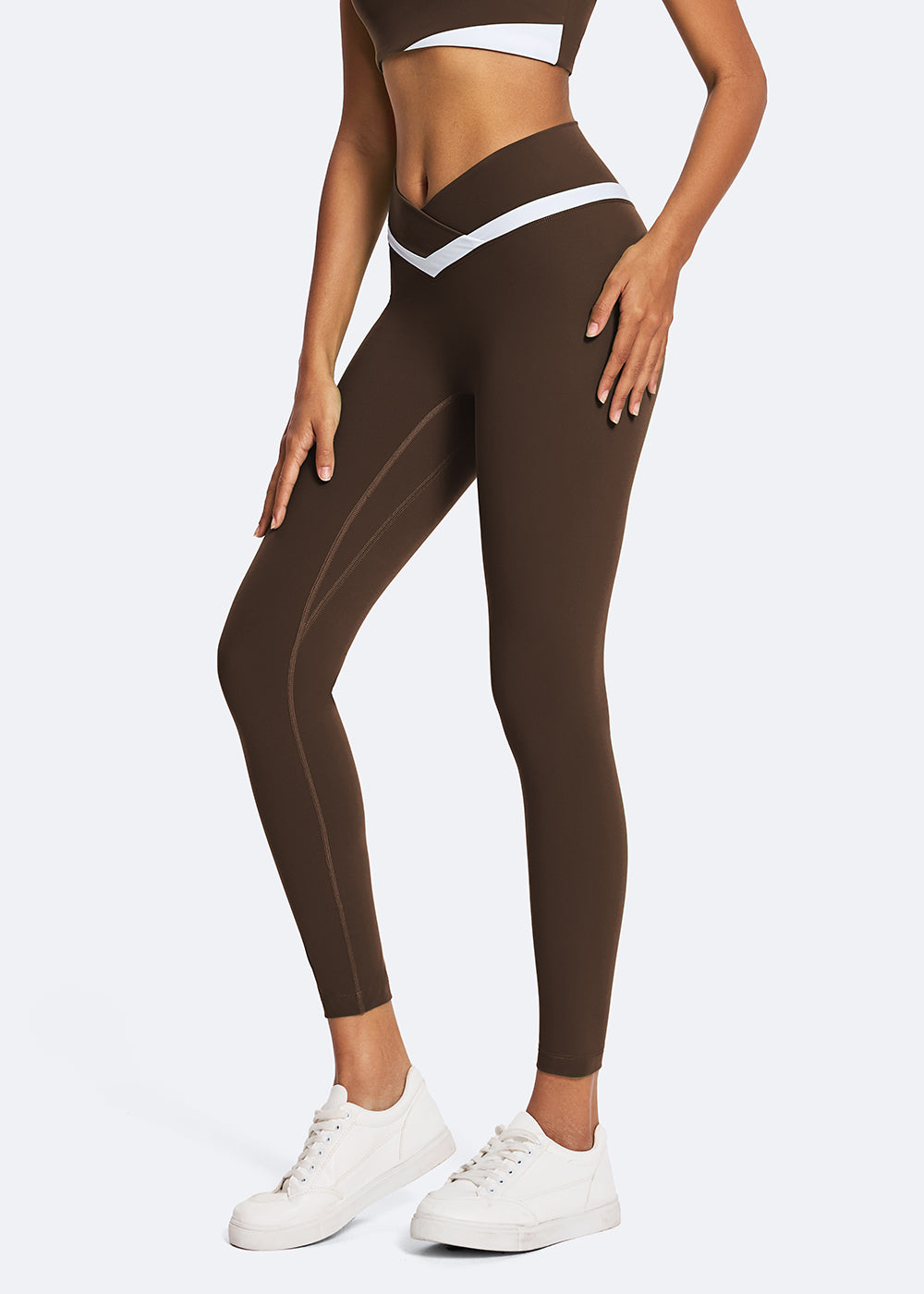 V-Shaped Waist Workout Leggings - side