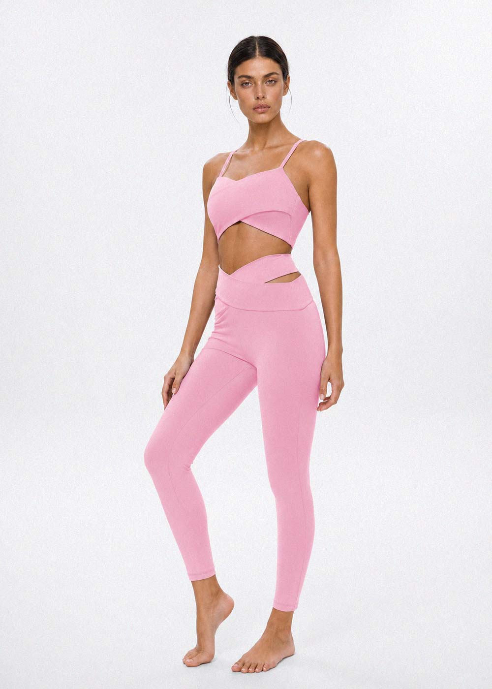 Crisscross Waist Workout Leggings
