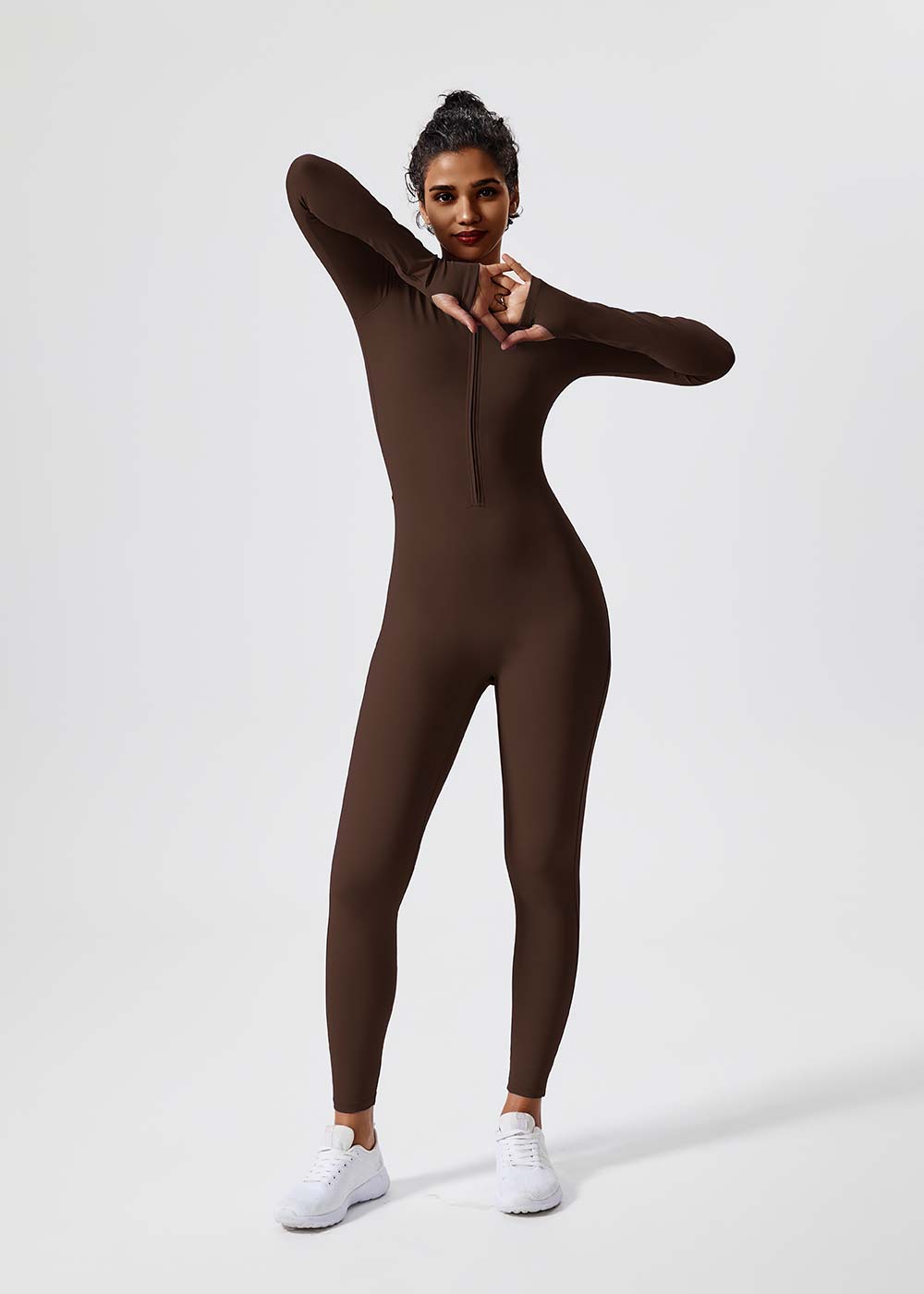 High Neck Full-Body Yoga Jumpsuit
