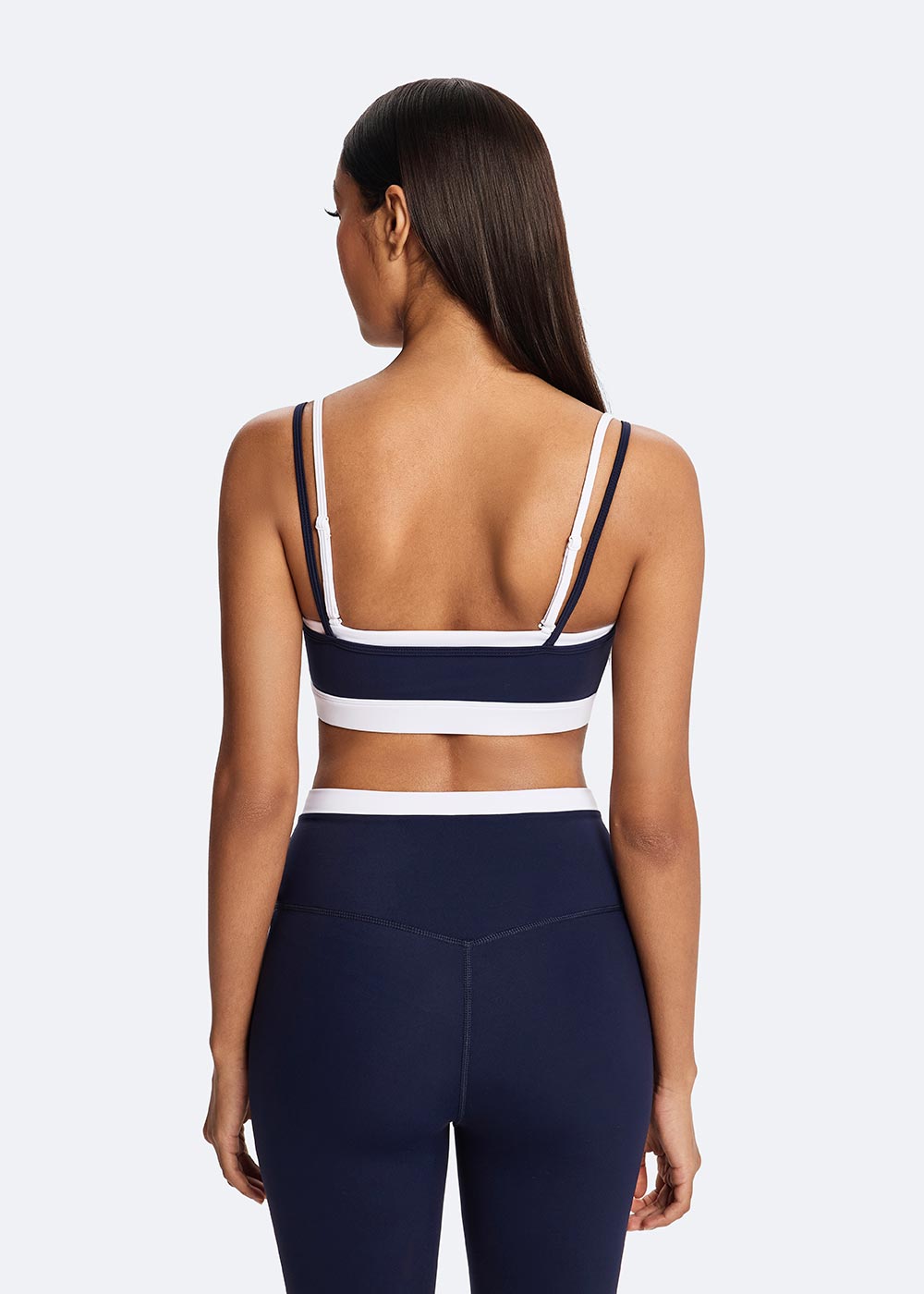 Dual-Wear Removable Cross Strap Sports Bra