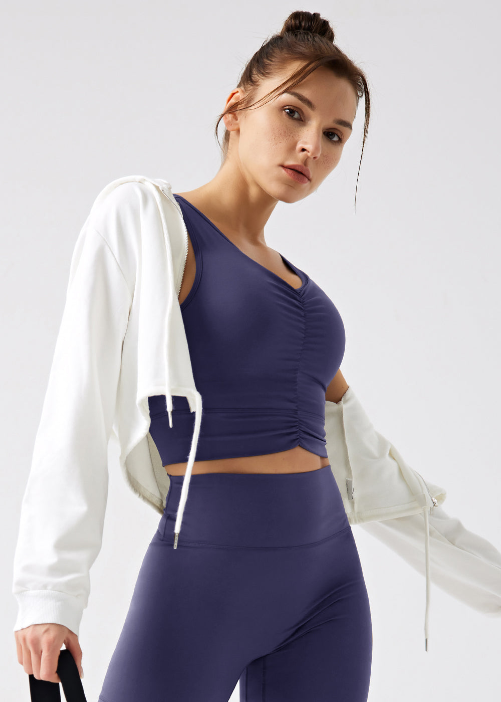 Ruched Sports Tank Top
