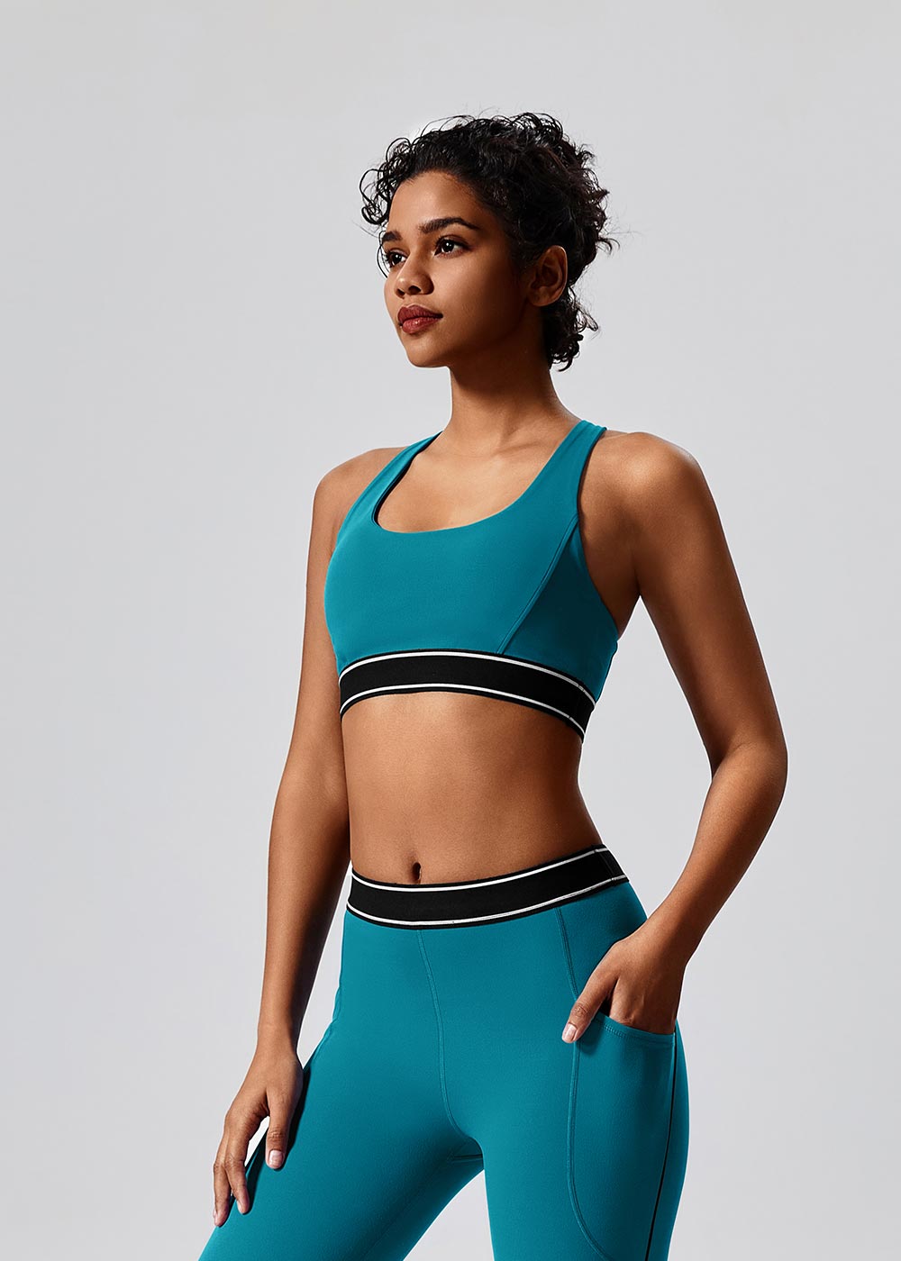 Contrast Color Sports Yoga Bra
