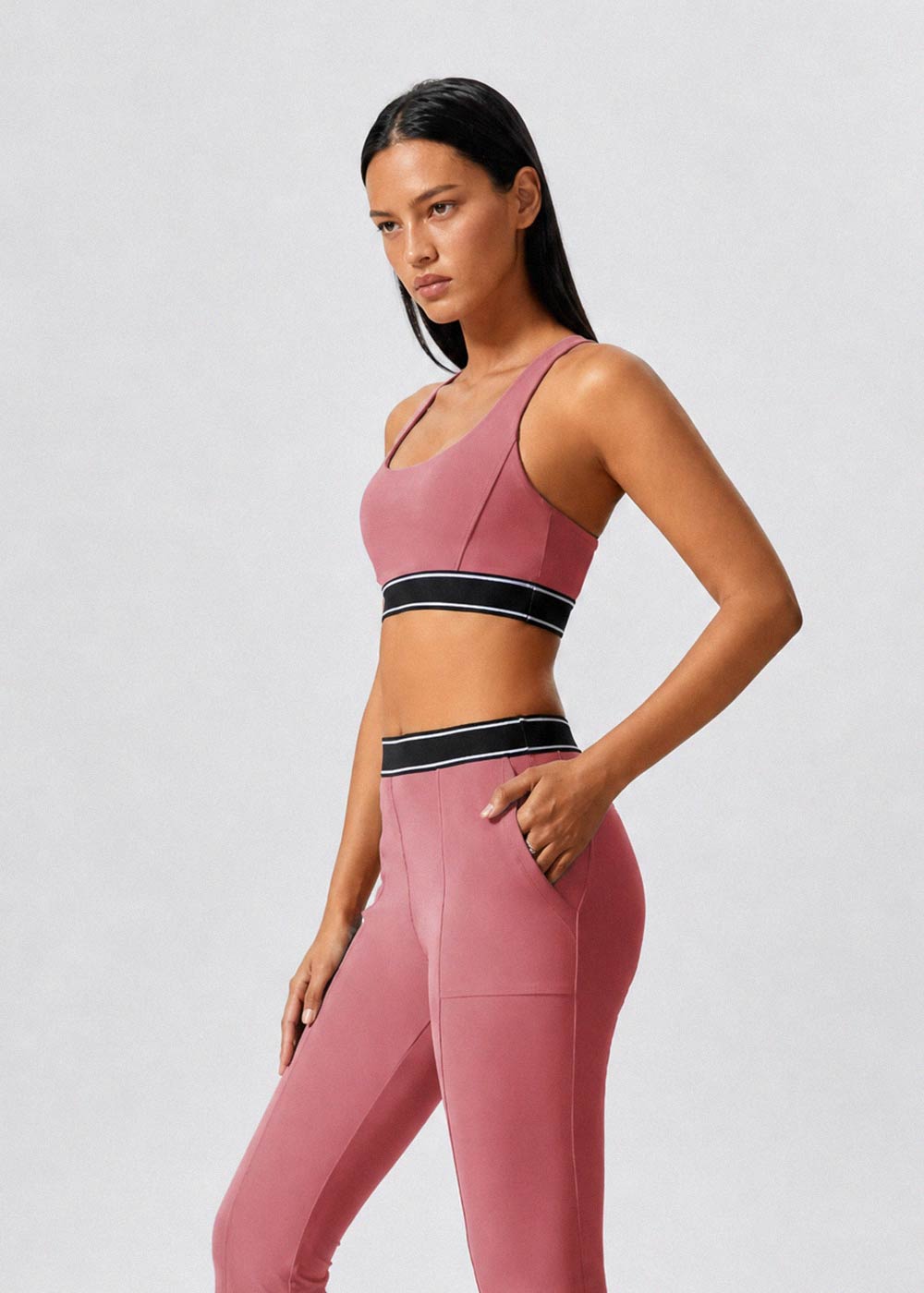 Contrast Color Sports Yoga Bra