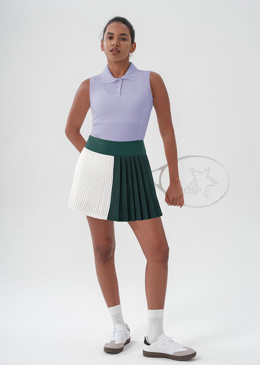 Women's Sleeveless Polo Tennis Top