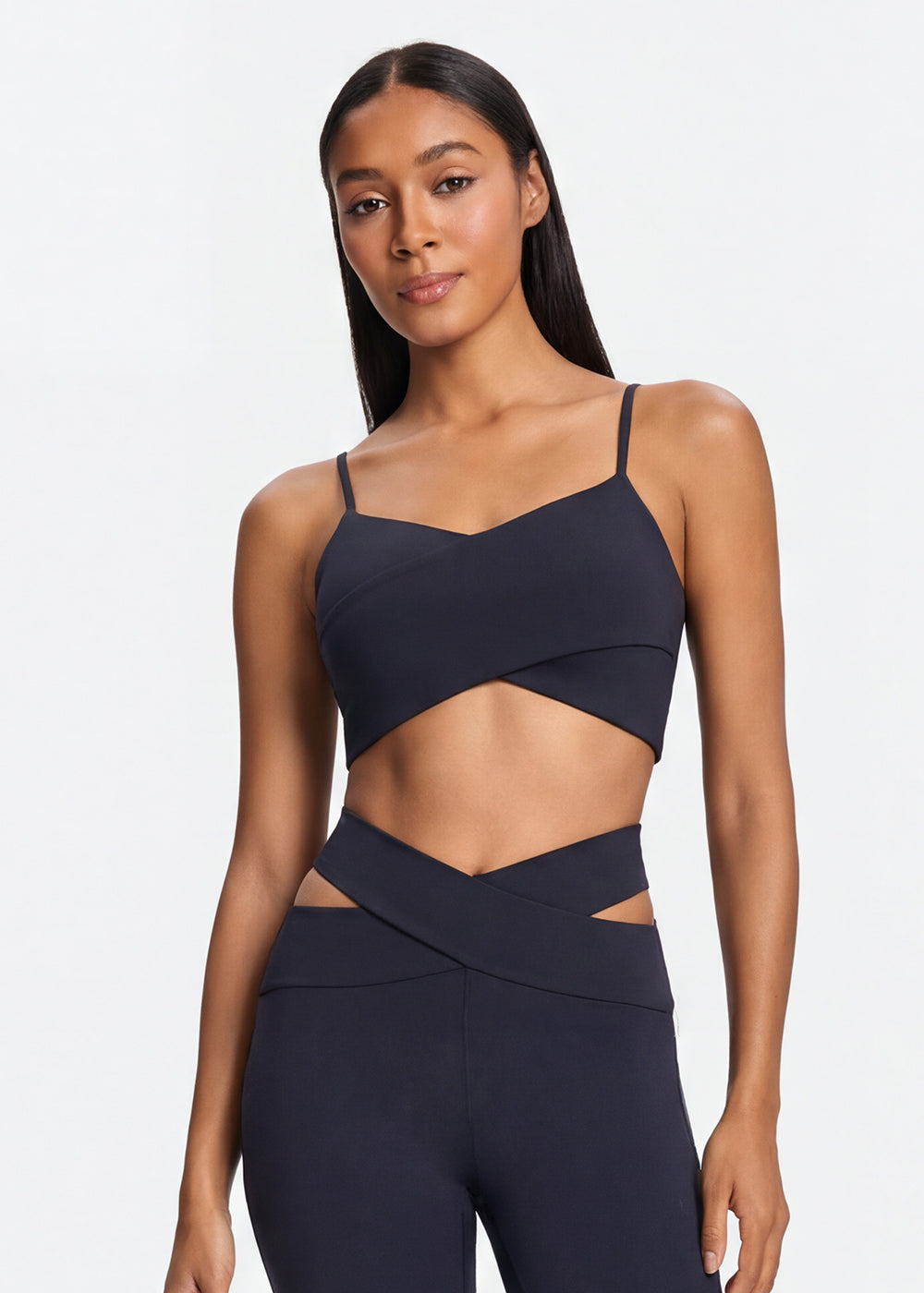 Spaghetti Strap Sports Bra - front