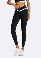 V-Shaped Waist Workout Leggings - front