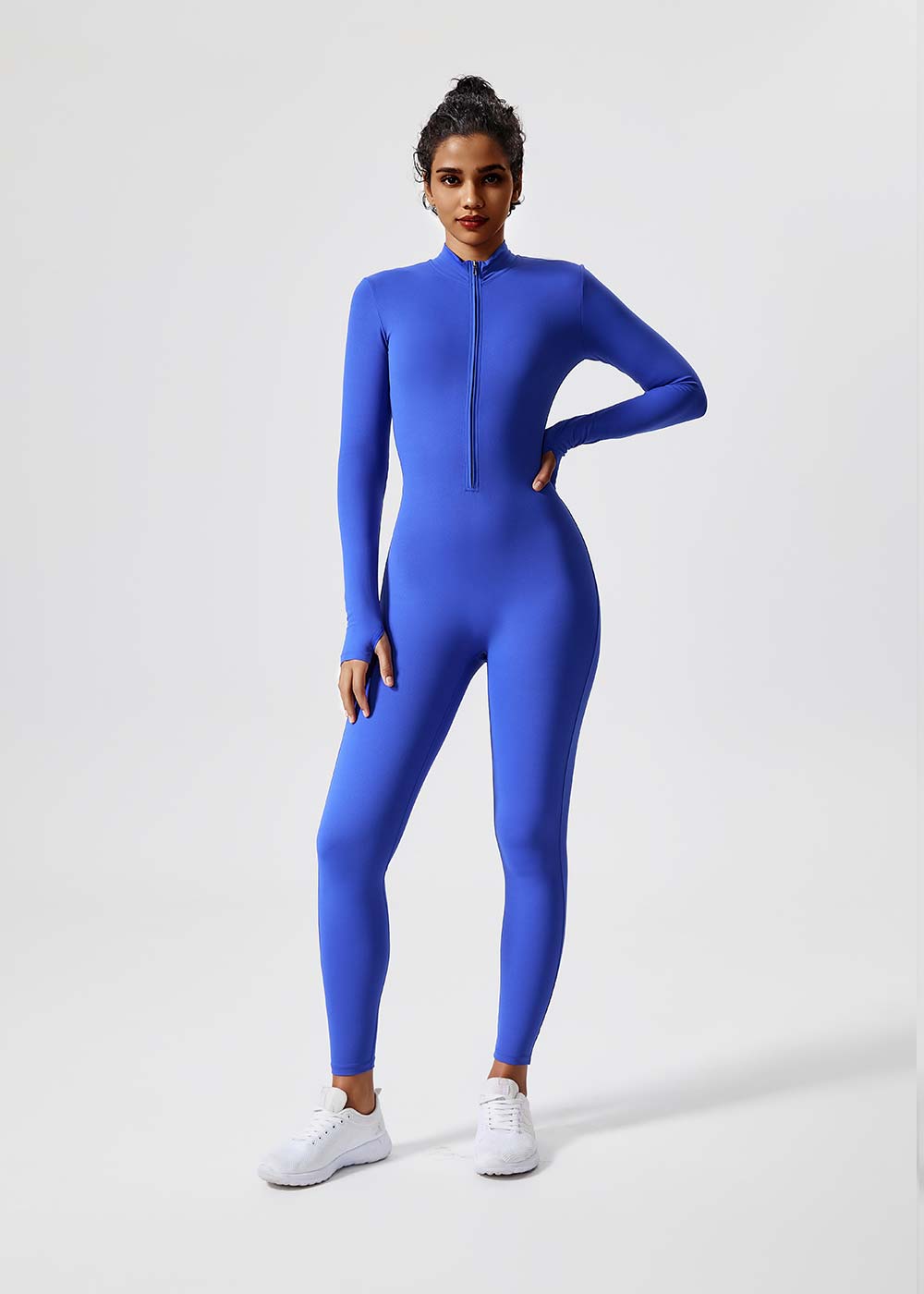 High Neck Full-Body Yoga Jumpsuit