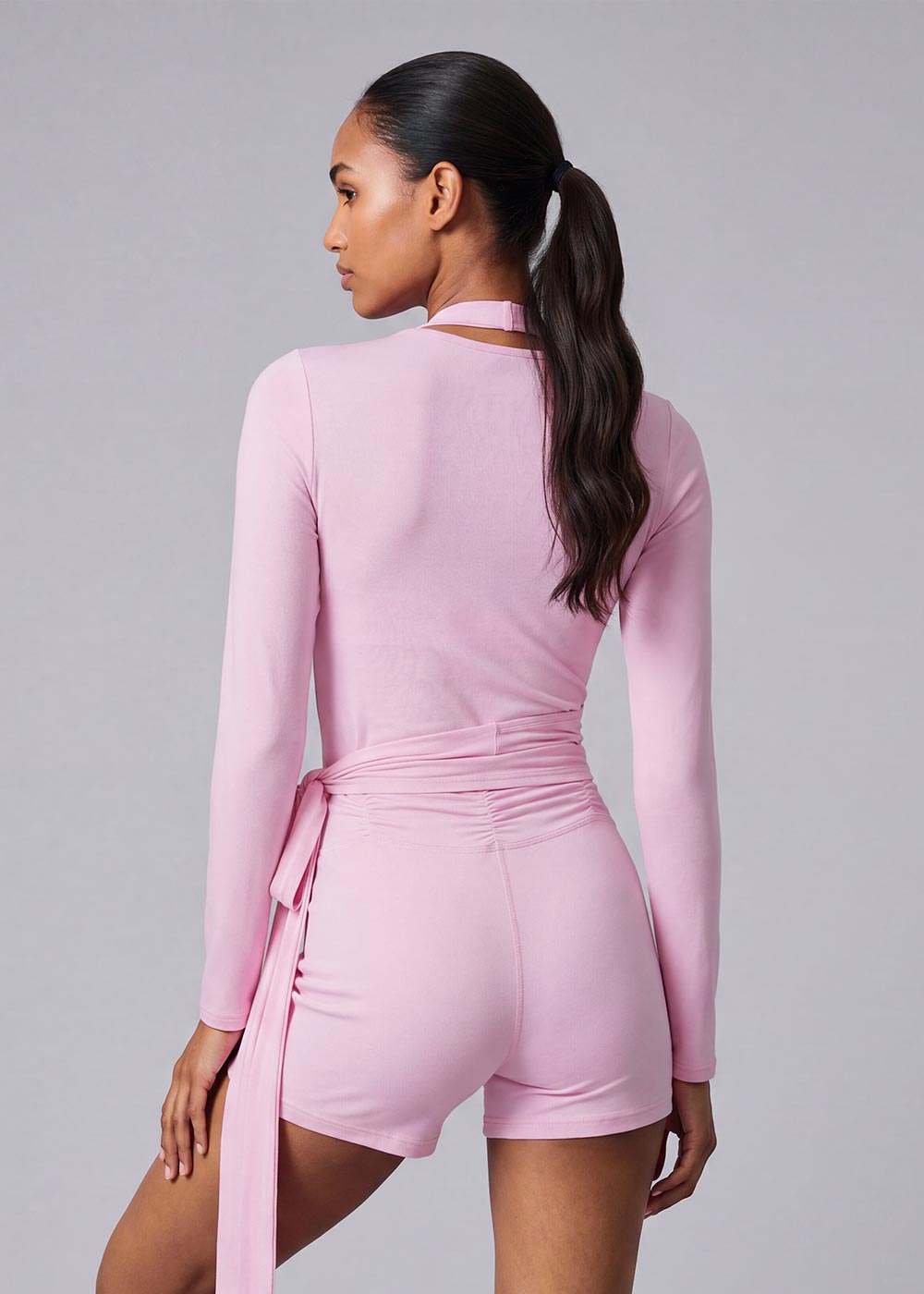 High Waist Ruched Yoga Fitness Shorts