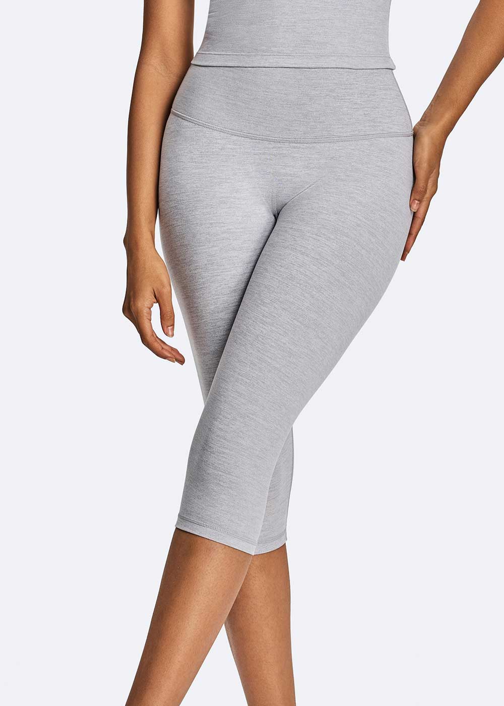 No Front Seam High Waist Capri Leggings