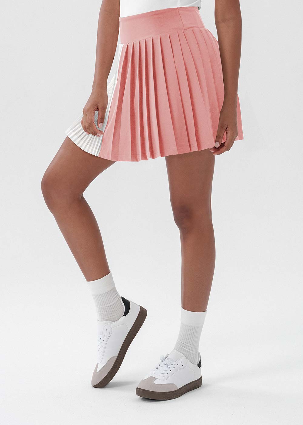 Color Block Pleated Tennis Skort